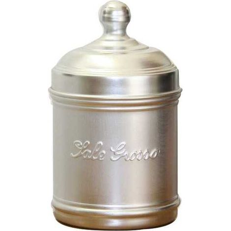 Tarro de aluminio con sal gruesa, tamaño 10 cm x 12 cm, Ottinetti