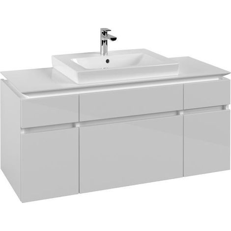 VB WTUS Legato B683 1200x550x500mm 5 Ausz. WT m.tig Blanc brillant