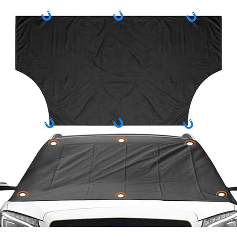 Generisch Housse de protection pour pare-brise de voiture - Tissu Oxford imperméable et robuste - Pour voiture, SUV, camion, berline (1/5)