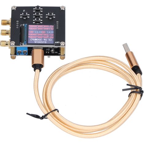 Selbstabschirmender Taktsignalgenerator für Leiterplatten, 5-V-Erkennung, 2,5 kHz bis 200 MHz, SI5351A (1/5)