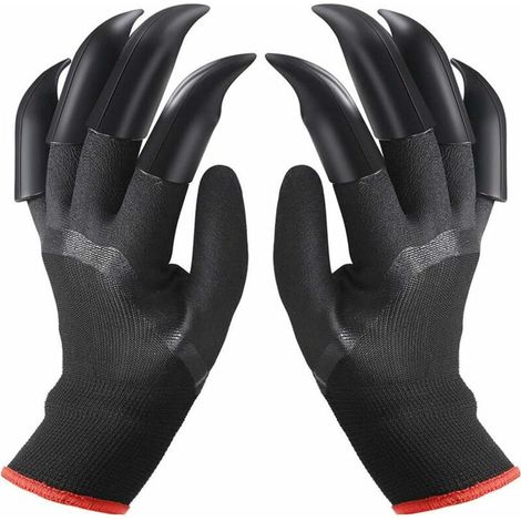 Gants de Jardin avec des Griffes(2 Paires), Plantation Gant de Jardinage est Le Choix pour Rapide et Facile à Creuser et Planter des Plantes de pépinière, Cadeau pour Le Jardinier (1/4)