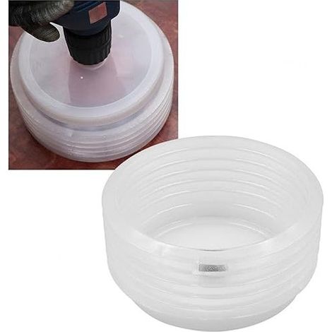 Tapa antipolvo para taladros – Colector de polvo para sierras de corona bimetálicas – Instalación rápida y sencilla – Compatible con vástagos de hasta 10 mm (1/5)
