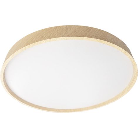 Lampada da soffitto Kiara bianco/faggio LED 60 W 3000-4200-6500 K 5400 lm (Ø50 x 50 x 50 x 6 cm) con telecomando