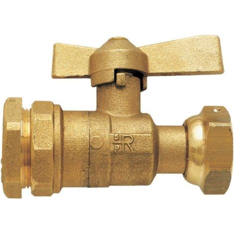 Robinet - ROB - F20X27-PE25 - Bille pleine - Manette laiton - 3/4''