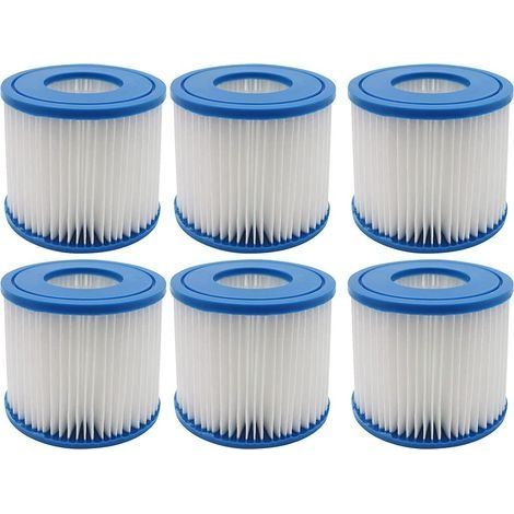 4er-Packung Poolfilterkartuschen Typ D & VII, Ersatzfilterkartuschen kompatibel mit Summer Waves (1/5)