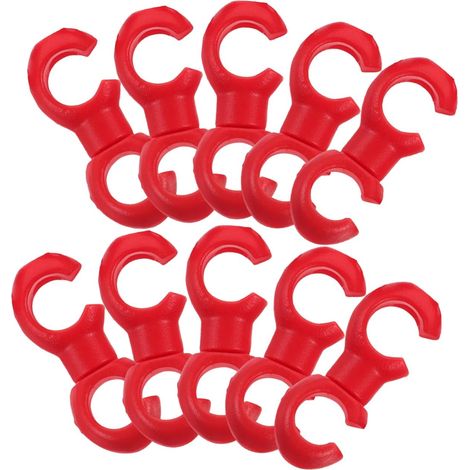 Convient pour les colliers de serrage de bague de vélo (lot de 10), les guides-câbles de frein et les colliers de serrage de câble de dérailleur de vélo (plastique rouge). (1/5)