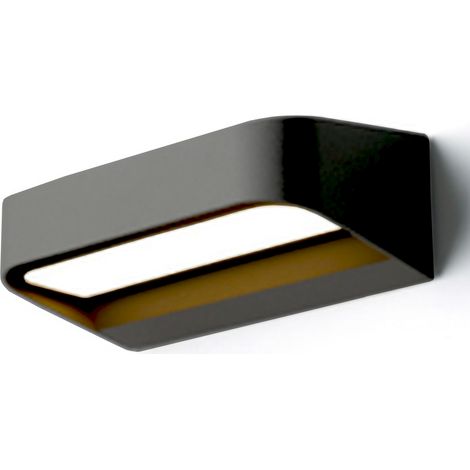 LED Wandlampe außen Aluminium B: 14,2 cm IP54 Anthrazit länglich 3000 K warmweiß 450 lm Modern