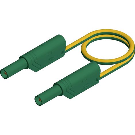 Hirschmann Test & Measurement MLS WS 100/2,5 ge/gn Cordon de mesure de sécurité Banane mâle 4 mm Banane mâle 4 mm 1.00 (1/2)