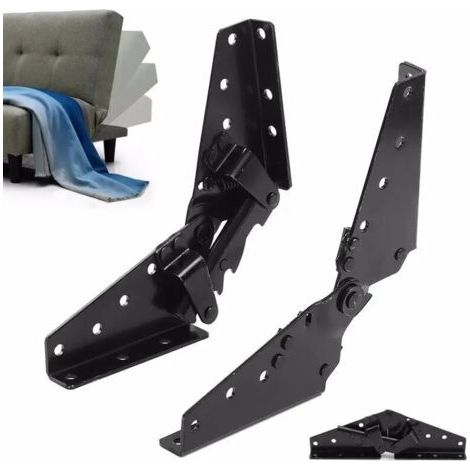 Bisagra ajustable para muebles, cama plegable, articulación para sofá reclinable, mecanismo de ángulo de 3 posiciones, soporte, 2 juegos (1/5)