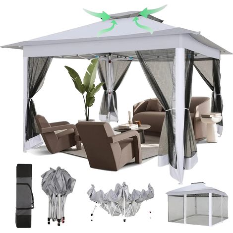 Abri Pop-Up, Structure Imperméable, Montage Facile (1/2)