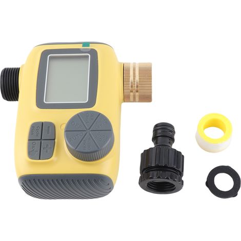 Programmeur d'Irrigation Automatique de Jardin ECO Garden Timer Supportant 3 Programmes de Durée et Intervalle Intelligent Économisant l'eau avec Filtre ABS Ultraviolet et BSP 3/4" (1/4)