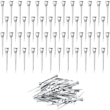 250 clous en forme de fer à cheval E5 de 5 cm (2 pouces) pour la création de vitraux : butées et clous pour une fixation sécurisée. (1/5)