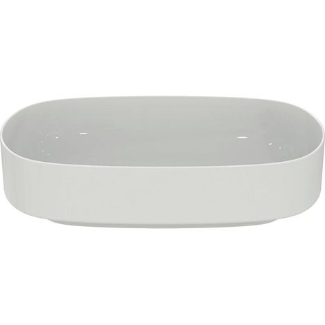 Porte-rasoir pour lavabo IS Linda-X sans trou ni rebord, 550x380x130 mm, blanc