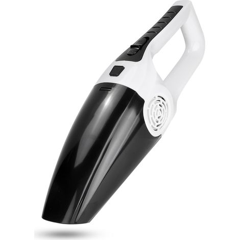 Aspirateur Voiture Portable 120W 3600mbar Sec et Humide Sans Fil, Nettoyeur Auto Main Noir Blanc (1/5)