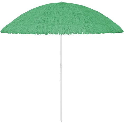 vidaXL Sombrilla de playa Hawaii verde 300 cm (1/5)