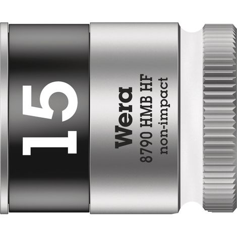 Wera 8790 HMB HF 05003749001 Außen-Sechskant Steckschlüsseleinsatz 15 mm 3/8" (10 mm)