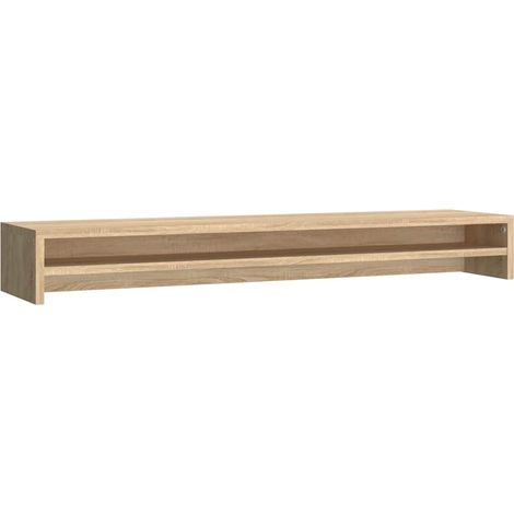 Monitor Stand Sonoma Oak 100x24x13 cm Engineered Wood vidaXL