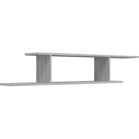 Maison Exclusive - TV-Wandregal Grau Sonoma 125x18x23 cm Holzwerk (1/5)