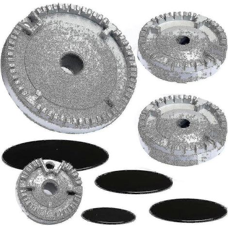Ensemble de chapeaux de cuisinière améliorés, couvercle de brûleur de cuisinière à gaz pour four et plaque de cuisson (1/5)