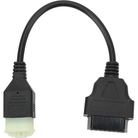 Câble diagnostic OBD2 6 broches moto KTM - Boîtier ABS renforcé, contacts métalliques pour programmation ECU stable et fiable (1/5)