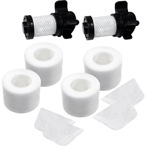 Filtres pour aspirateur Shark IONFlex DuoClean, 2 filtres HEPA + 4 filtres en éponge, noir et blanc, lavables, remplacent les filtres XPREMF100 (1/5)