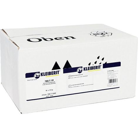 Colle thermofusible neutre pour plaqueuses de chants manuelles – Collage PVC et mélaminés – Granulés 113g – Température d'application 160-200°C – Kleiberit