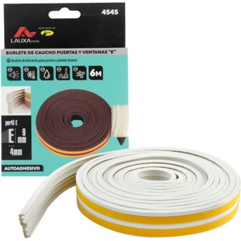 Guarnizione in gomma flessibile e resistente con profilo a "E", 9 mm x 6 m - MARCA