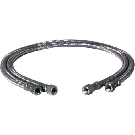 Flexible fioul - F3/8"x F3/8" droit lg 750mm (2 pcs) - F3/8"x F3/8" droit lg 750mm (2 pcs)