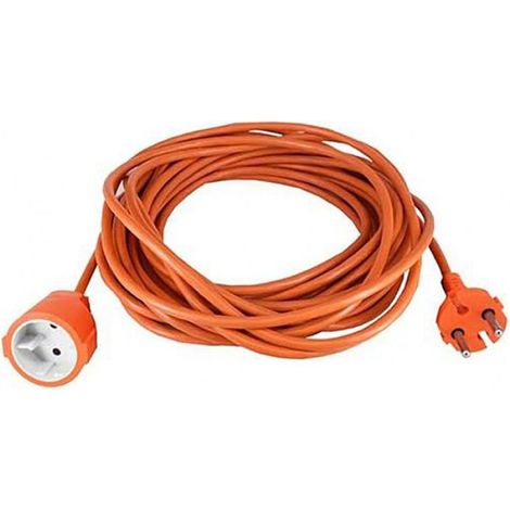 Rallonge Électrique - H05VVF 2x1 5 Mm² - 25 M - Orange - Usage Extérieur (1/3)
