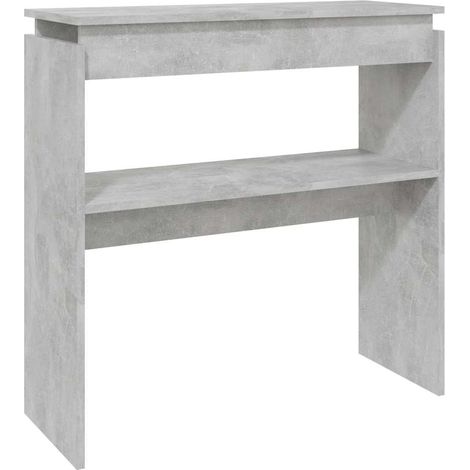 Maison Exclusive - Tavolino Consolle Grigio Cemento 80x30x80cm Legno Multistrato