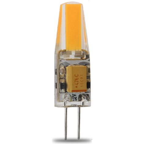 Lampe LED G4 silicone 1W8 COB 12VDC blanc froid diamètre 10 mm (1/2)