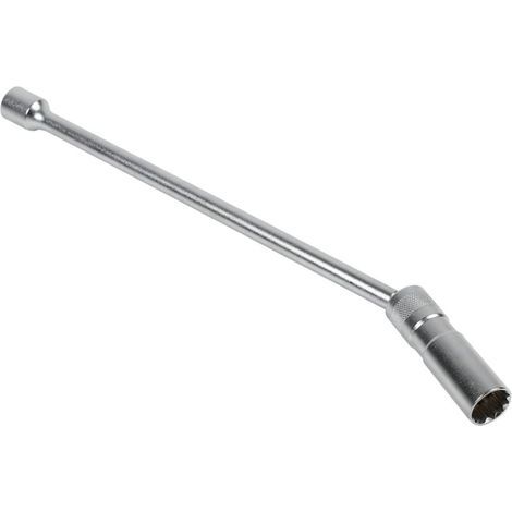 16 mm Douille de Bougie D'allumage - Magnétique Clé à Bougie Pivotant à 360 ° 3/8 ", Outil de Retrait de Paroi Mince Oscillant à 12 Points Compatible avec BMW (Longue) (1/5)