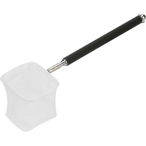 Épuisette télescopique pour aquarium en inox 20-57,5 cm – Noir carré