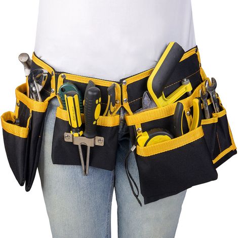 Gürteltasche für Elektriker aus strapazierfähigem, dickem Oxford-Gewebe, verstellbarer Schultergurt, Werkzeugtasche (1/5)