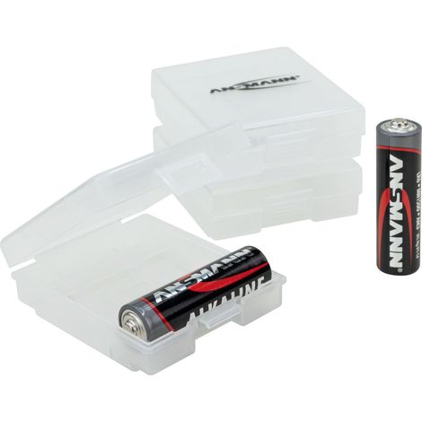 ANSMANN 3x Batteriebox Akku Box für bis zu 4 AAA & AA Akkus & Batterien (1/5)