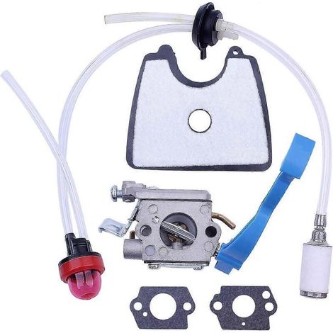 Carburateur avec durite de filtre à air et kit de réglage du carburant pour souffleur de feuilles Husqvarna 125B 125BX 125BVX pour Zama C1Q - AquaForge (1/3)