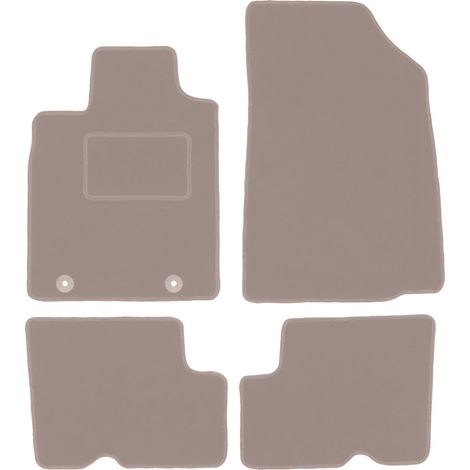Tappetini auto in velluto per: Dacia Logan station wagon, berlina (2004-2012) beige (1/5)