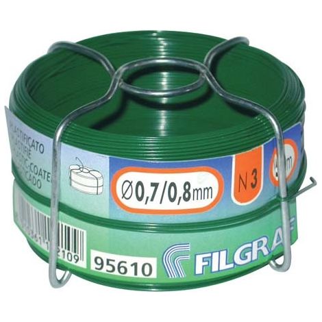 Filo plastificato verde Filgraf 5 bobine da 50 m - Filgraf