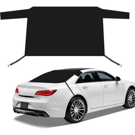 Funda para la ventana trasera, funda para parabrisas de tela plateada 190D para automóviles, protección invernal contra la nieve, las heladas y el polvo. (1/4)