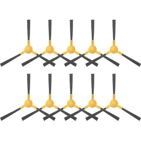 Lot de 10 pièces compatibles avec l'aspirateur robot Robojet Duel 3 Spin Side Brush - Accessoire de rechange parfait (1/5)