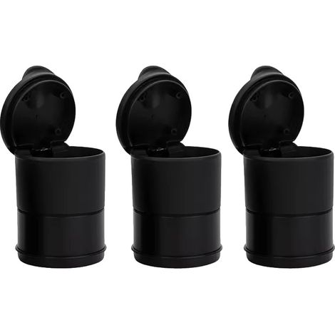 Cendrier de voiture, conteneur pour déchets, s'adapte aux porte-gobelets standard, 3 Pièces (1/2)
