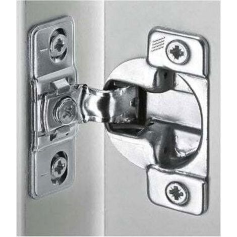 Basetbl – Cerniera per mobili con chiusura automatica – Acciaio nichelato – Diametro alloggiamento 35 mm – Apertura 110° – Profondità 11 mm (1/3)