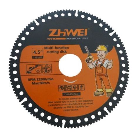 Disco diamantato Piastrelle Gres Marmo Mattoni 115 mm 12200 Rpm Max 80m/s 07631