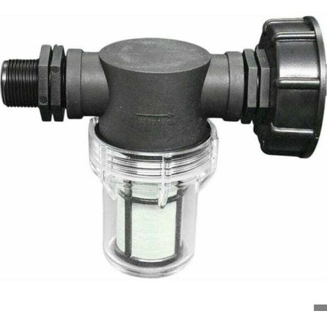 Raccord Robinet Cuve - Adaptateur S60x6 Avec Filtre Intégré - Pour Collecteur Eau Pluie - Connexion Tuyau Jardin 3/4 Pouces - 1 Pièce (1/4)