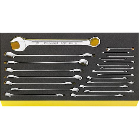 TCS WT 13a/22 Clés mixtes en plateau TCS 22 pcs. (1/2)