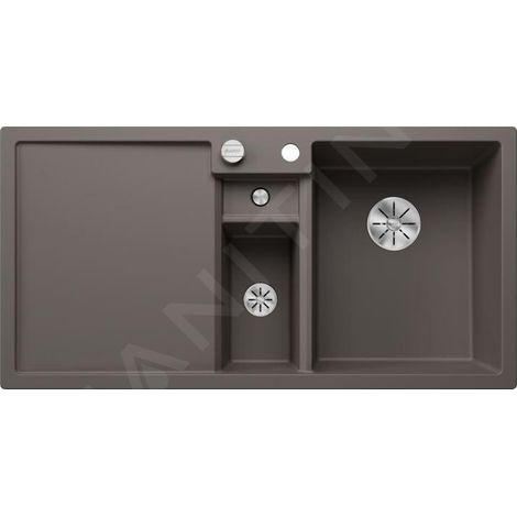 Blanco Collectis 6 - Évier en silgranit 1000x510 mm, avec commande de vidage et accessoires, InFino, gris 527241
