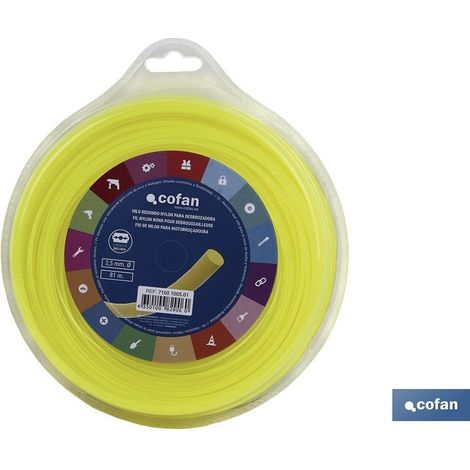 Filamento rotondo in nylon per tosaerba 81 m x 2,5 cm