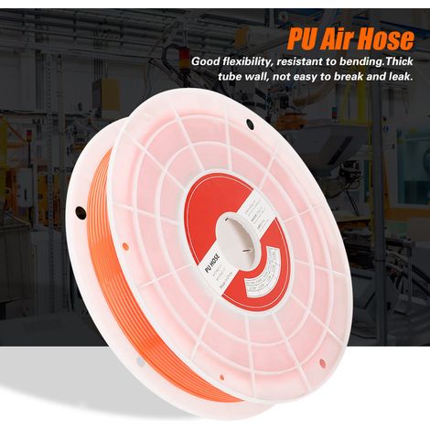 Tuyau d'air PU flexible 4x2,5mm pour compresseur, 160m, rouge, résistant à l'usure, idéal pour pompe pneumatique, enrouleur (1/5)