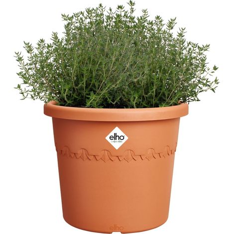 Elho Blumentopf Algarve Cilindro Ø 25 x 21 cm terra (1/3)