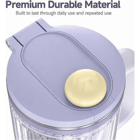 Couvercle et joint d'étanchéité violets de rechange pour le gobelet à smoothie individuel Ninja BlendBOSS de 770 ml (26 oz). (1/4)